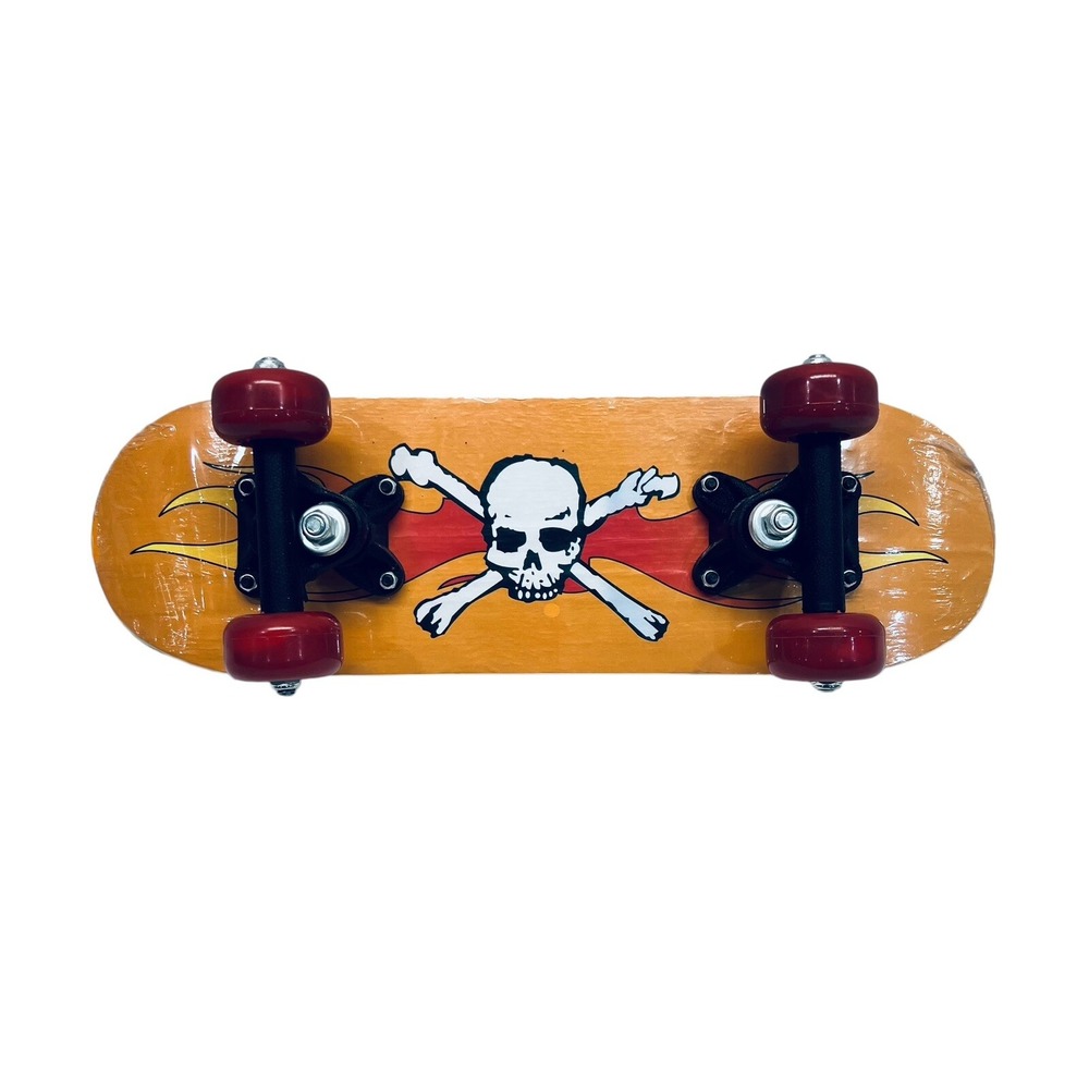 Daiso Japan 17 Inch Skull & Crossbones Skateboard New - Fast Free Shipping